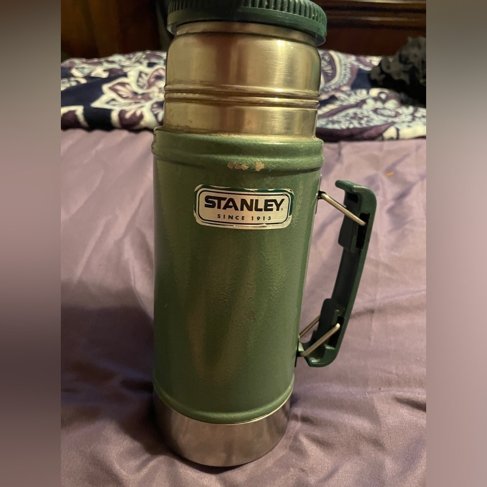 Vintage‎ Stanley 24oz Thermos Army Green